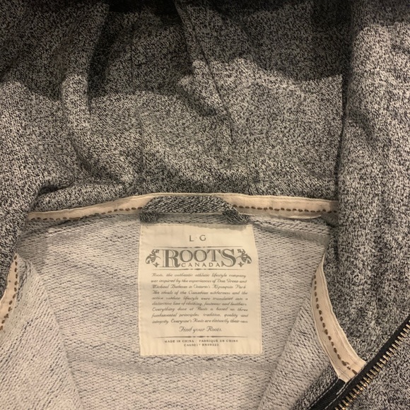 Men’s Roots Salt and Pepper full zip hoody - Large - Picture 3 of 6